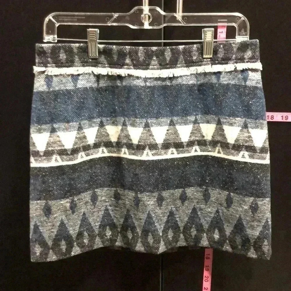 Sam Edelman Mini,zipper back,geometric pattern,lined,wool blend-fall-winter - Picture 1 of 9